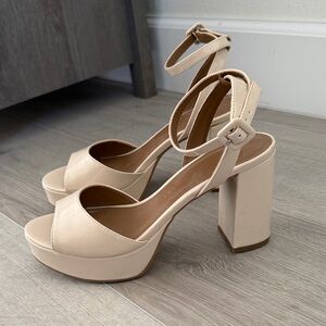Chinese Laundry Nude Block Heel Sandals